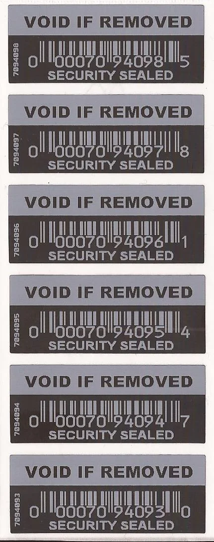 Black Void If Removed Security Labels
